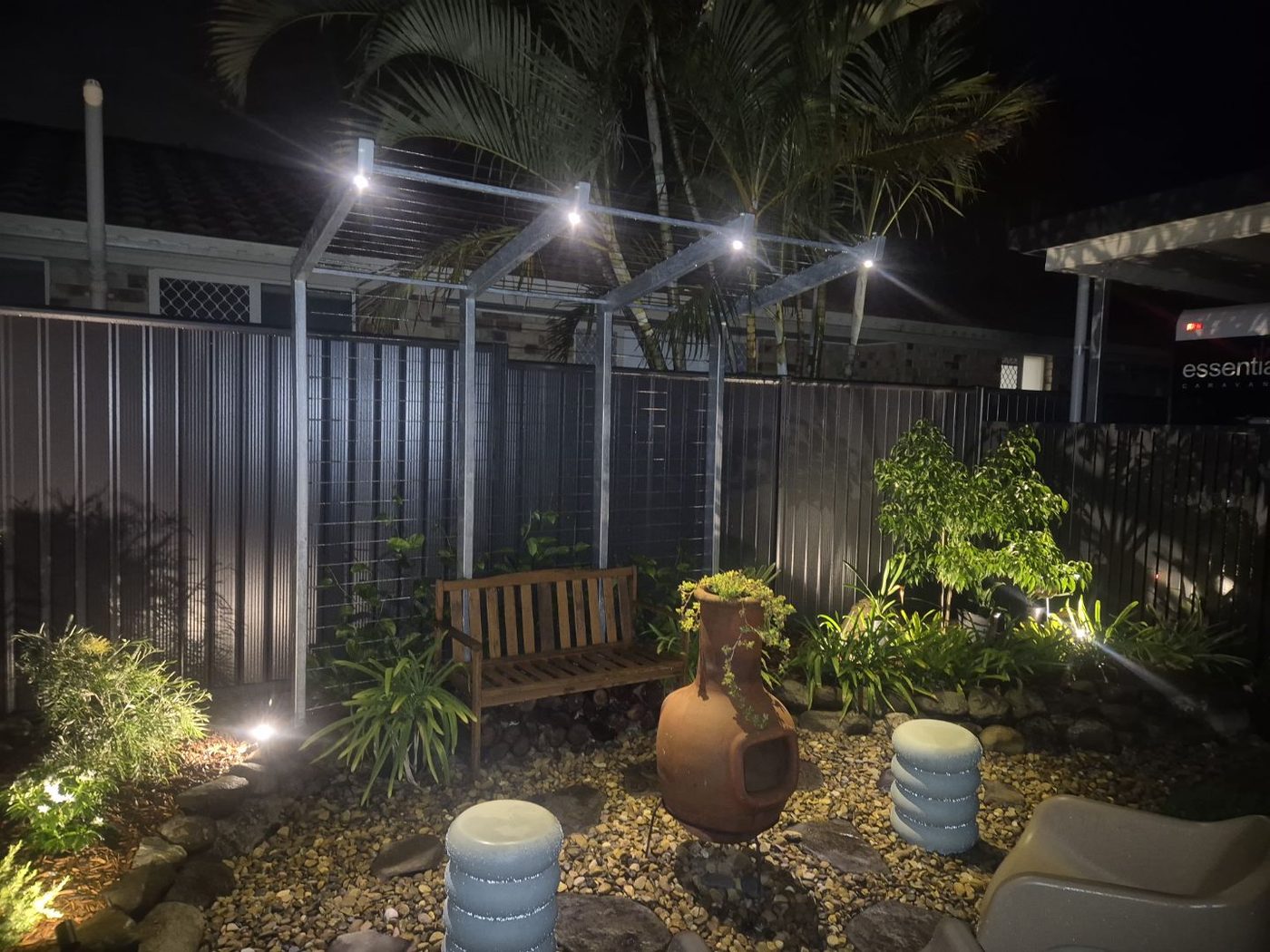 Garden & pergola lighting — J Scott Electrical, Brisbane Southside